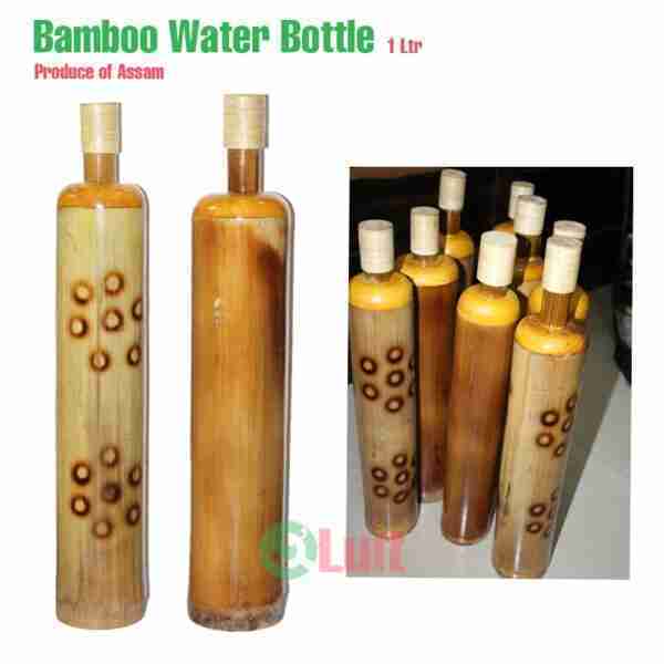 Hand Made Bamboo Water Bottle (1 Litre)