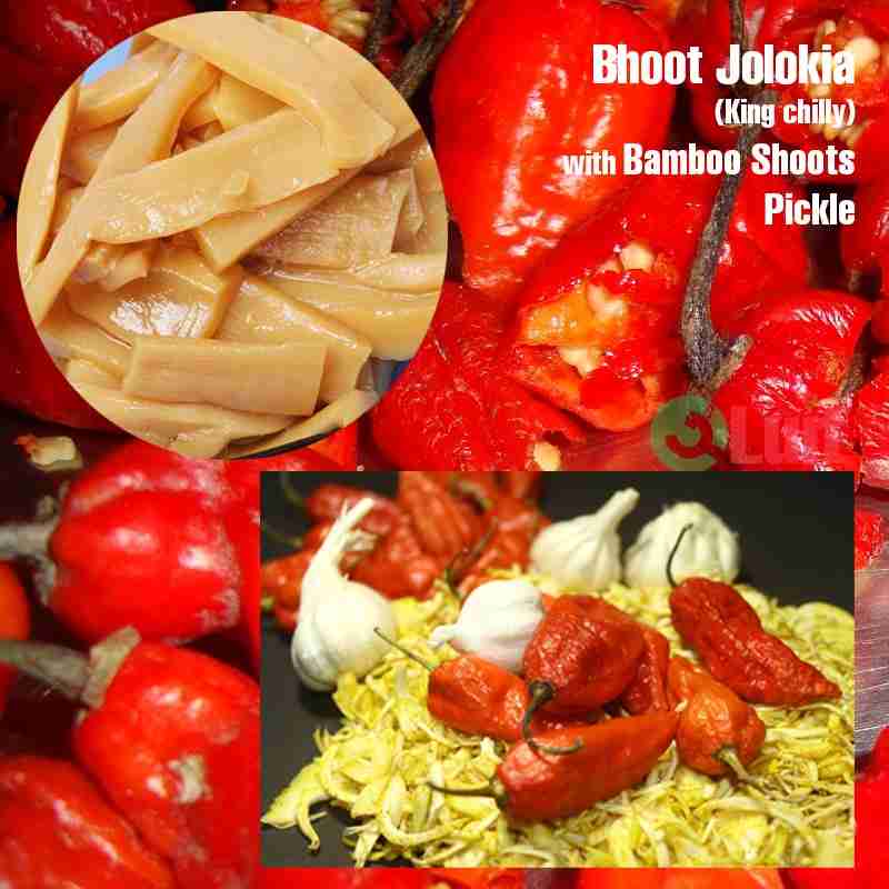 Bambooshoot with BhutJolokia Pickle