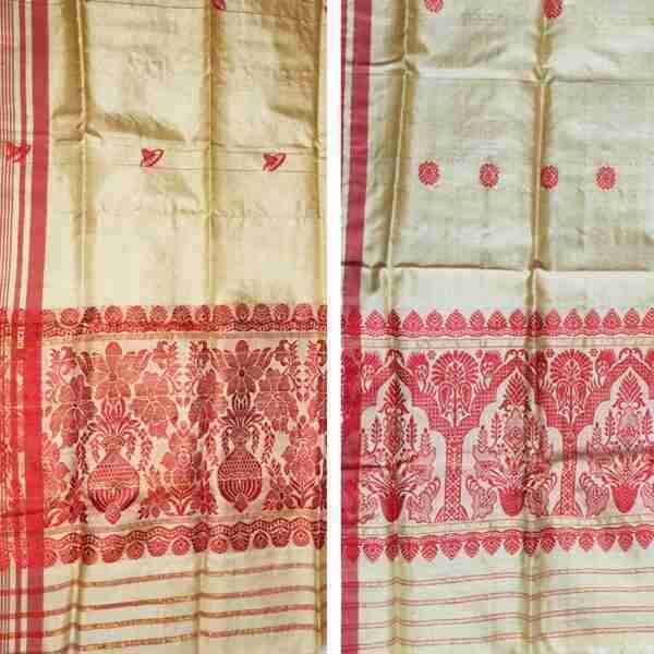 Handwoven Gamusa - Made of Muga Silk