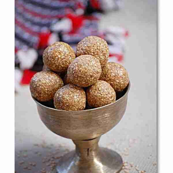 Assamese White Til Laru (White Til Laddu) - Pack of 10